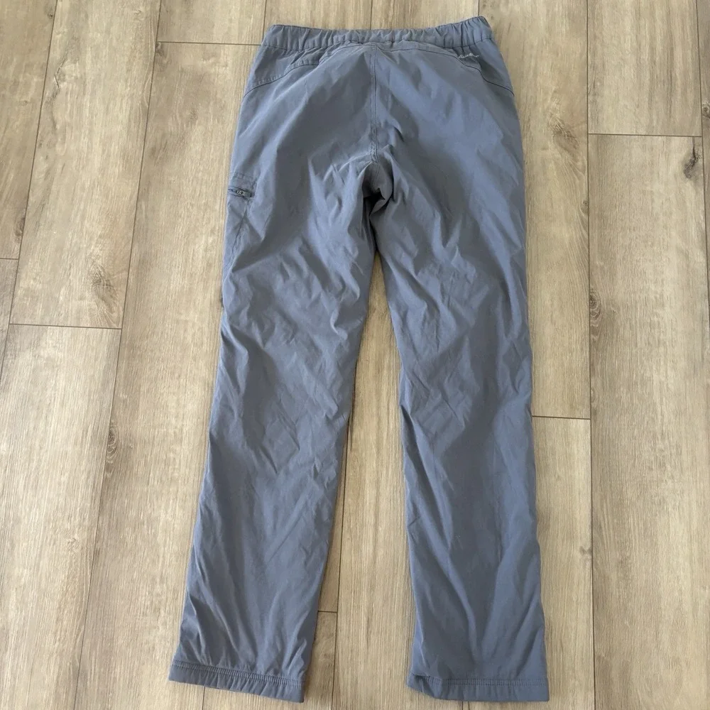 Eddie Bauer WR Fleece Lined Rainier Pants Womens Small Graphite Gray Stretch